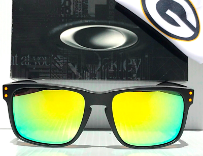 NFL Oakley Holbrook Green Bay PACKERS POLARIZED Galaxy Gold
