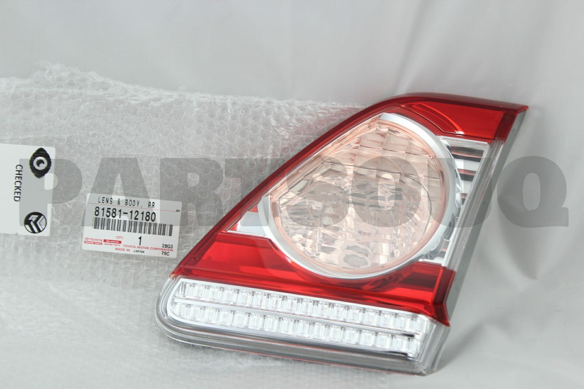8158112180 Genuine Toyota LENS AND BODY, REAR LAMP, RH 81581-12180