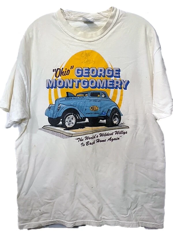 CAMISETA LG VRHTF NHRA DE COLECCIÓN RARA "FIRMADA POR OHIO GEORGE MONTGOMERY MALCO GASSER" Foto 4 de 4