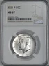 2021-P 50C KENNEDY HALF DOLLAR (CLAD) "PHILADELPHIA MINT" NGC MS67 #6262530-034