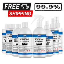 Isopropyl Rubbing Alcohol 99.9% Lab/Grade Pharmaceutical/Isopropanol Antiseptics