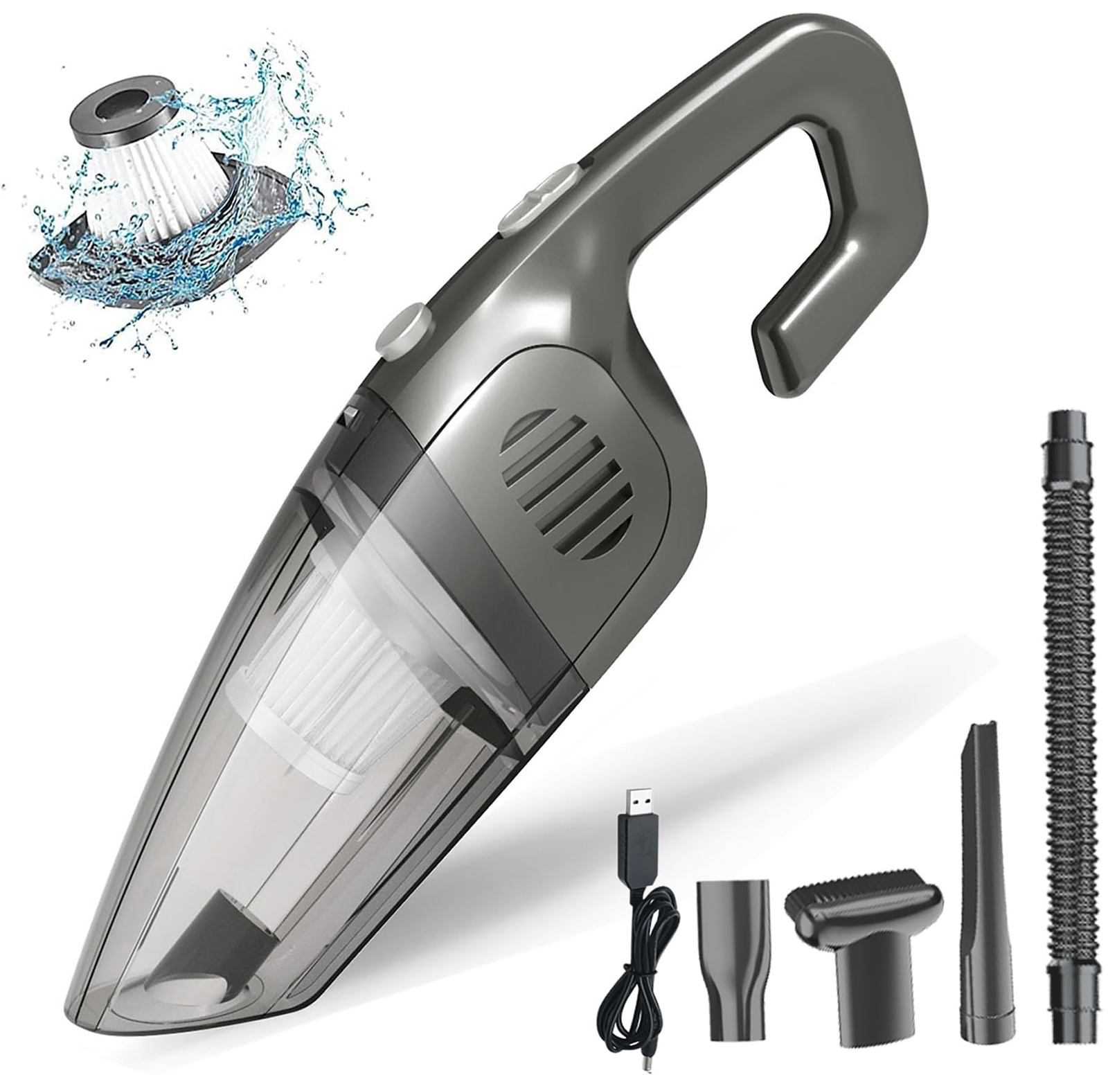 Upgraded Cordless Rechargeable Dust Buster Handheld Vacuum 12V for Quick Cleanups