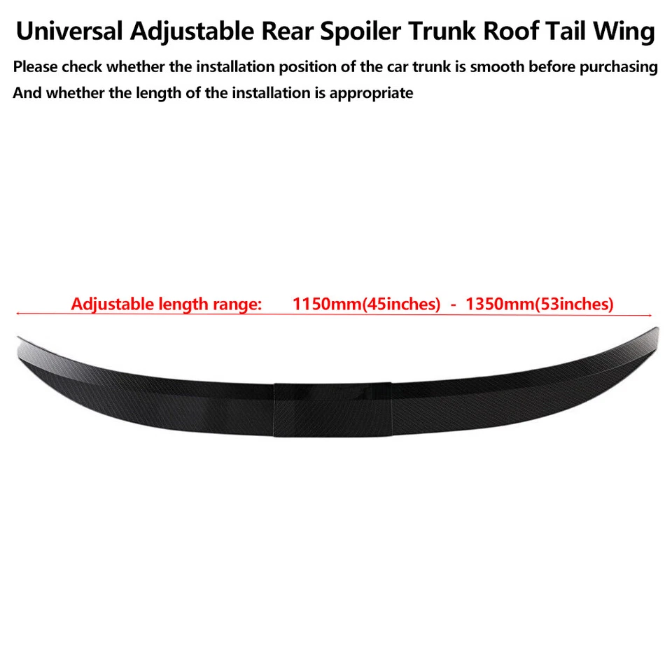 For BMW 740i 750i Series Adjustable Rear Spoiler Trunk Tail Wing Carbon Fiber Foto 2 de 4