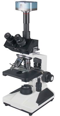 Radical 2000x Clinical Vet Microscope W Plan Optics Battery Backup 2Mp HD Camera