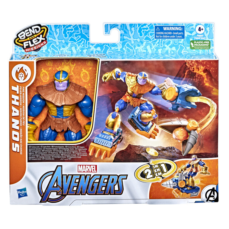 Avengers Bend And Flex Thanos Fire Mission Action Figure