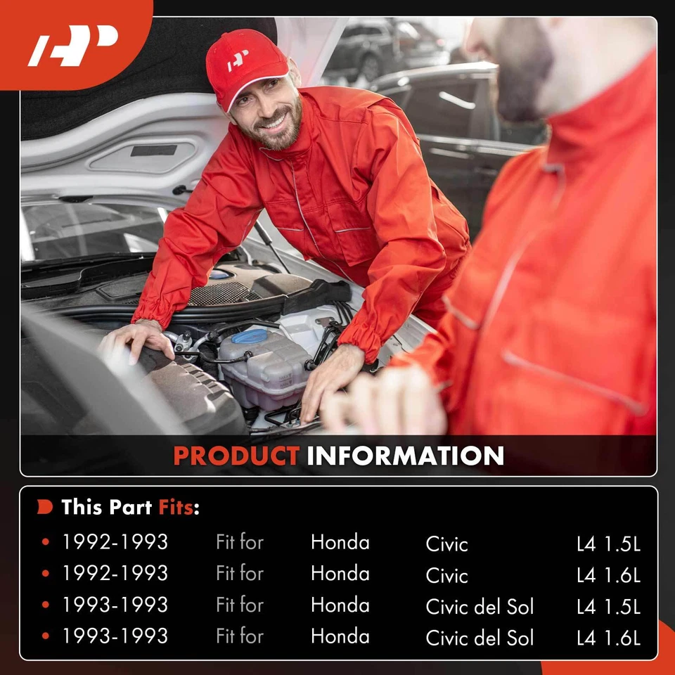 A/C Compressor w/ Clutch & 4-Groove for Honda Civic 1992 1993 Civic del Sol 1993 - Image 2 of 4