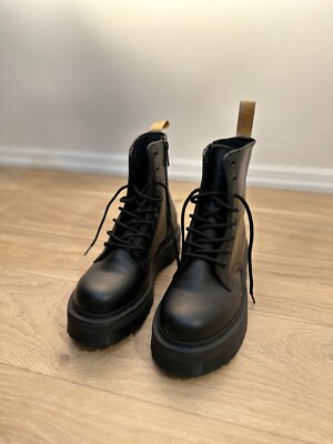 Dr. Martens Vegan Jadon Ii Mono Platform Boots in Black, Size 8 M