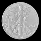 2001 1oz BU American Eagle Silver Dollar + Free 2004-S US Mint Proof Set