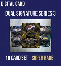 DIGITAL CARD Topps Bunt 2025 DUAL SIGNATURE SERIES 3 SUPER RARE 10 CARD SET