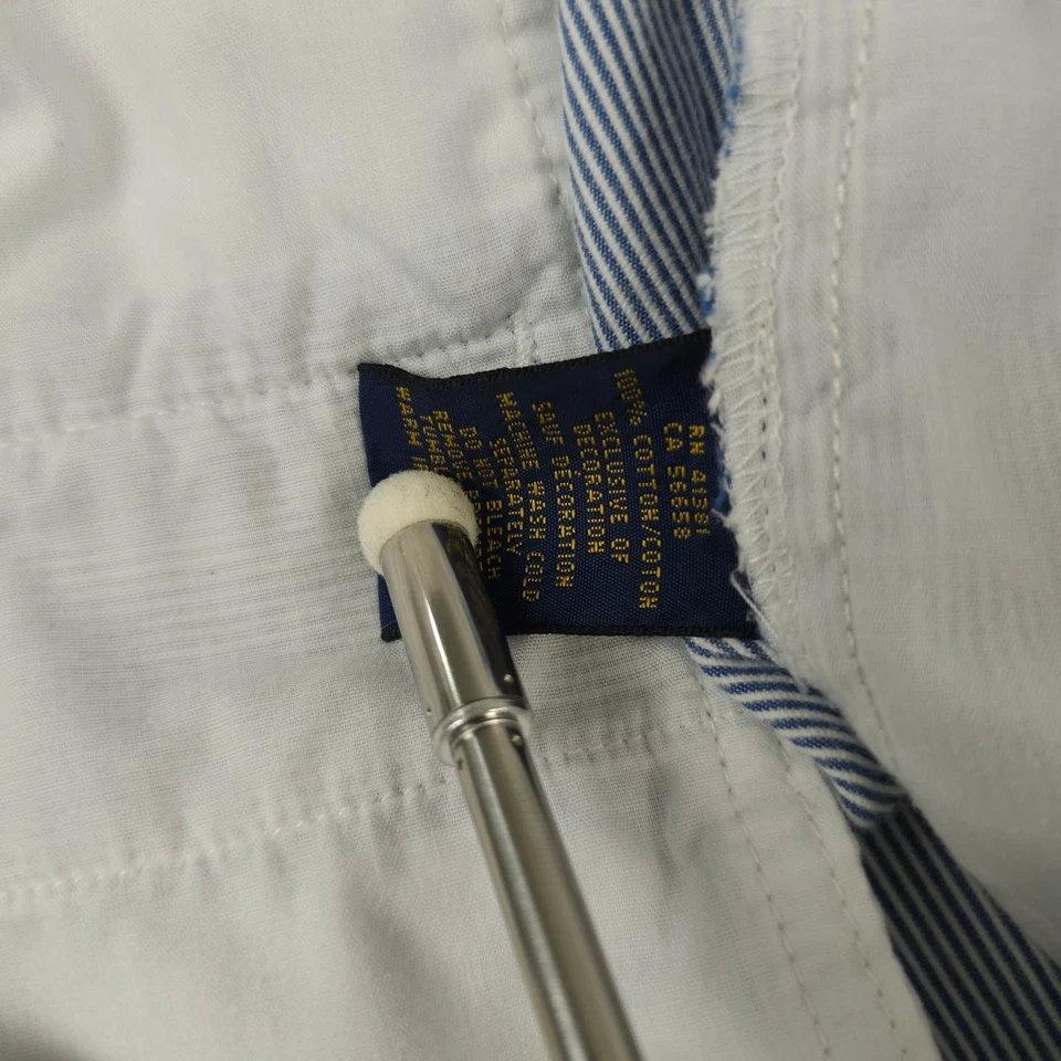 Polo Ralph Lauren Pantalones Cortos Mujer 8 Azul Blanco Rayas Bermudas Chino Preppy 10" Foto 4 de 4