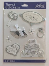 Jolee's Here Comes The Bride Wedding Marriage Scrapbooking Stickers