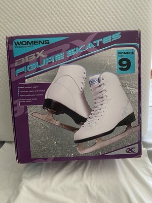 DBX Women s Figure Skates Size 9.  w Skate Guards.  Barely Used Excellent Shape