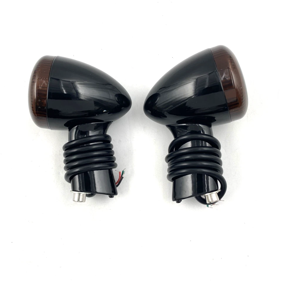 Par de señales de giro de bala trasera con lente ahumada LED 19-22 Harley Sportster 883 1200 Foto 4 de 4