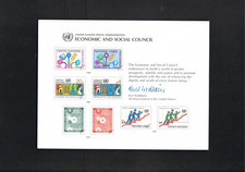 UNO - Karta pamiątkowa " Rada Gospodarcza i Społeczna-ECOSOC " Niestemplowane OOO