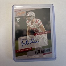 2021 Panini Chronicles Draft Picks #PS-PWE Pete Werner orange rookie card auto 