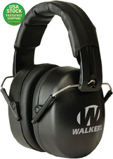 Walker S EXT Shooting Folding Muff Hearing Protection 30Db Noise Reduction Black
