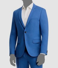 Hugo Boss Men's Blue Arti Solid Extra Slim Fit Suit Jacket Size 36R