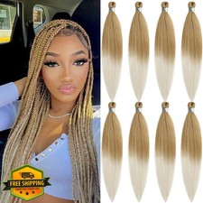 30" UPruyo 27/613 Blonde Ombre Braiding Hair Kanekalon Box Braids