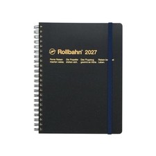 Delfonics Rollbahn Diary 2027 A5 Black Metallic Planner Oct 2026 Start New