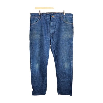 Wrangler 13MWZ Jeans Mens 40x32 Cowboy Cut Original Fit Rigid Denim Blue Work