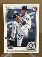 GEORGE KIRBY 2024 Topps Archives Signature /81 MARINERS 2020 Bowman Draft - A54