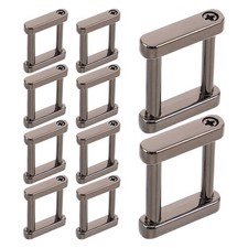 20 Pcs Detachable Screw Zinc Alloy Rectangle Buckles For Handbag Strap