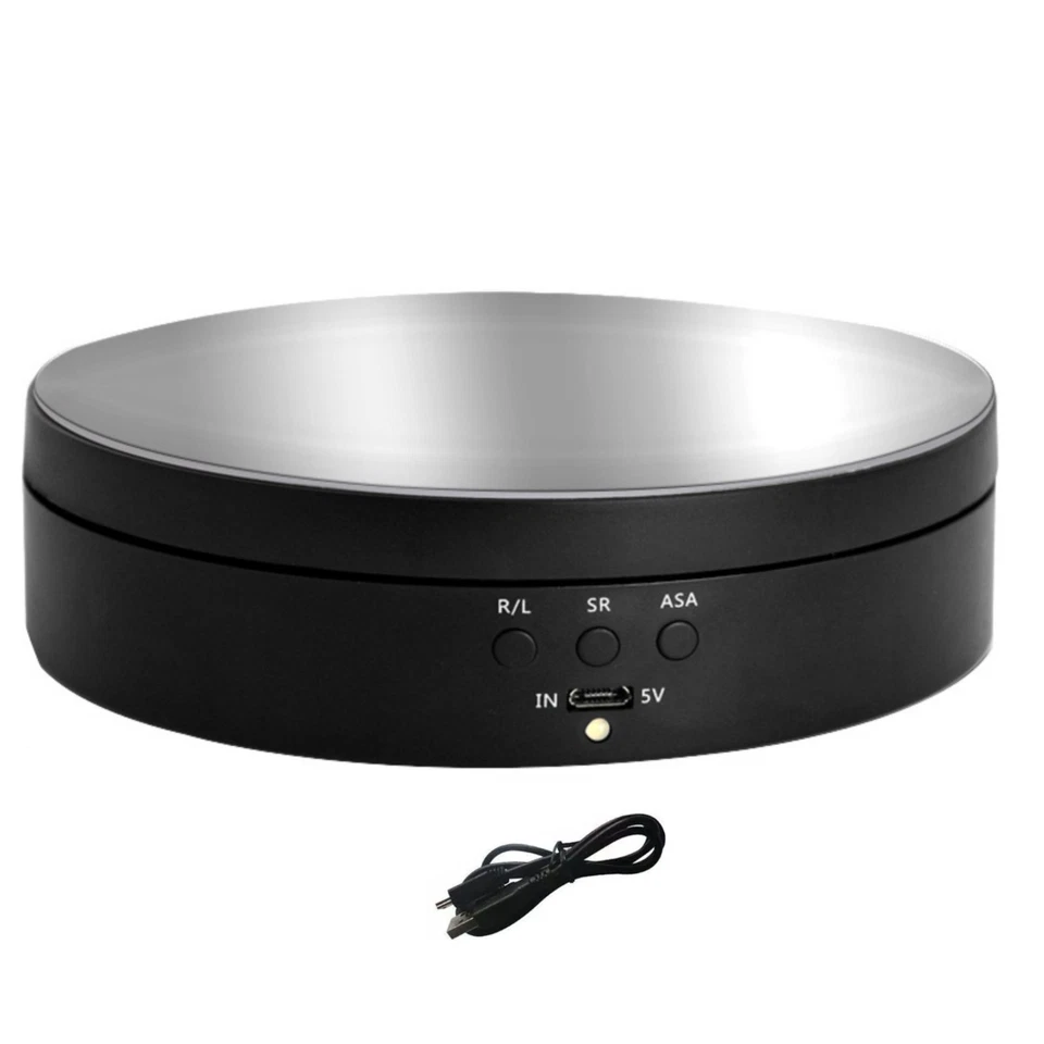 1Pc Rechargable 360° Rotating Display Stand Jewelry Photography Show Holder - Image 3 of 4