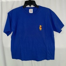 Vintage Winnie The Pooh Butterfly Embroidered Disney Kids T-Shirt Youth Large