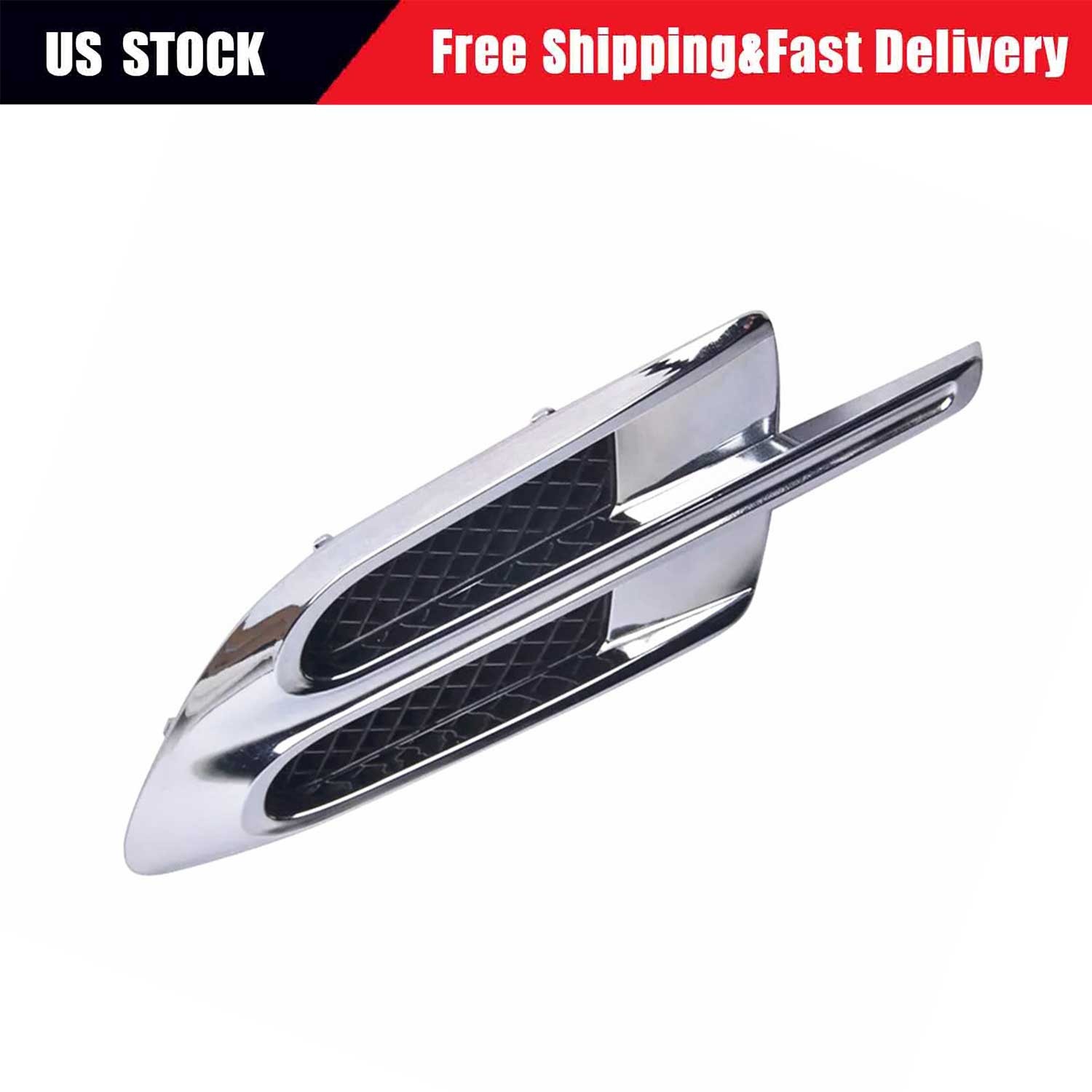 1PCS For Bentley Bentayga 2016-2020 Front Right Chrome Side Fender