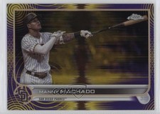 2022 Topps Chrome Sonic Purple & Yellow Pulse Refractor /299 Manny Machado 10w8