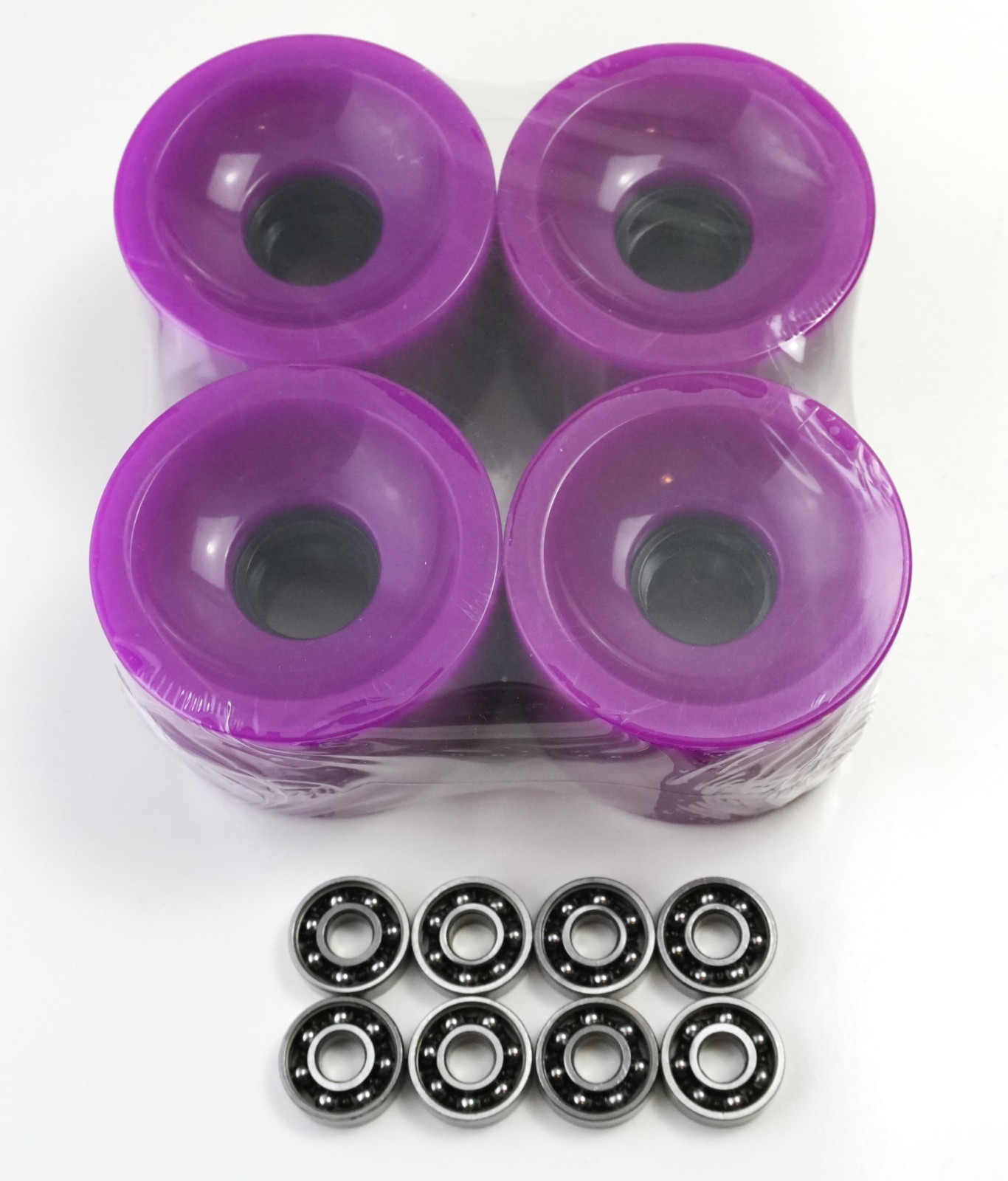 Wheels With 8 Skateboard Bearings70mm