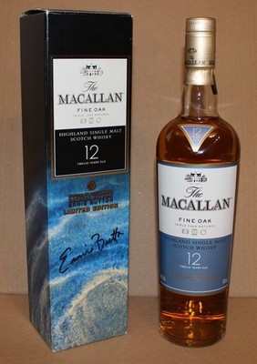 Macallan 12 years old Fine OAK - Ernie Button Limited Edition - Signed