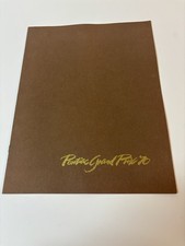 1970 Pontiac Grand Prix Sales Brochure. 12p. Original uncirculated.