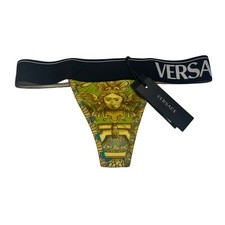 9-4 VERSACE Women's Panties Thong Baroque Size 1/ XS