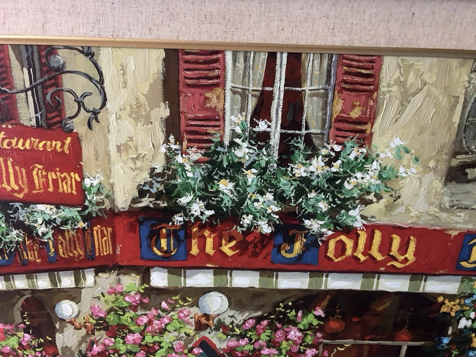 "Giclee sobre lienzo firmado por Viktor Shvaiko Jolly Friar 50"" X 30"" #8/230" Foto 3 de 4