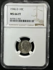 1946-D  10C  FB Roosevelt Dime NGC MS66FT   8699812-002
