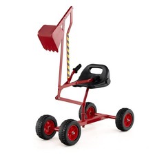 Excavator-Red Sand Digger Kids Sandbox Toy Digger Construction