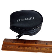 Vintage FERARRI Black Foldable Aviator Sunglasses In Original Case Minor Scuffs