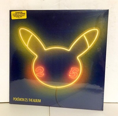 POKEMON 25 the album Lp YELLOW Vinyl Record , SEALED/NEW post malone katy perry
