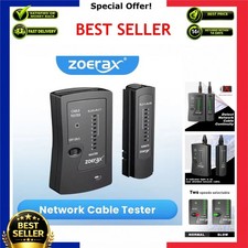 ZoeRax Network Cable Tester RJ45 RJ11 LAN Cat5 Cat6 Cat7 UTP Shielded
