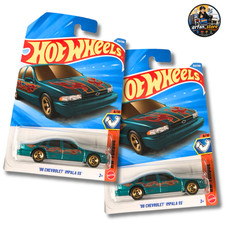 2x Hot Wheels 2026 Chevy Impala SS #242 Green 1/64 Diecast International Card