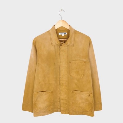 J.W. ANDERSON x UNIQLO Herren Washed Brown Embroidered Logo Chore Jacke - M