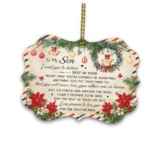 to My Christmas Ornament Tree Decoration Gifts from Mom Dad - Best Gifts Son
