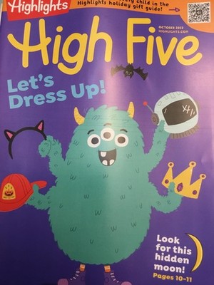 Highlights High Five magazine October 2023 let's dress up