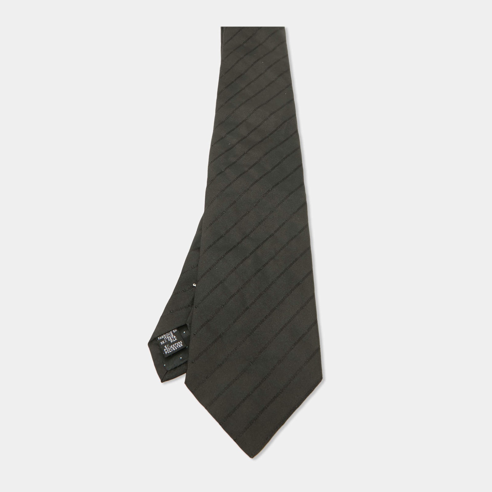 Givenchy Black Patterned Silk Tie - image 1
