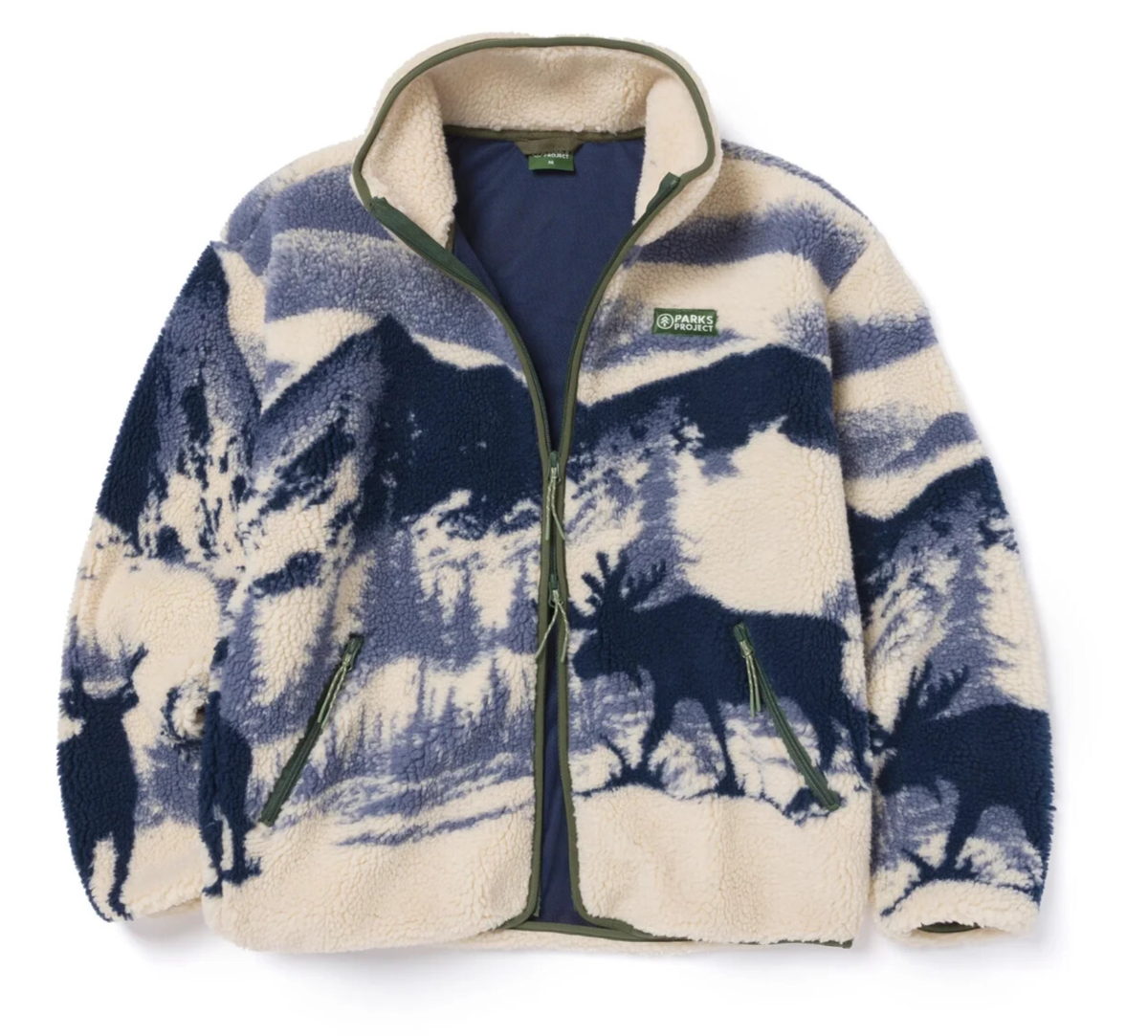 Parks Project Acadia Moose Full Zip High Pile Fleece Pullover