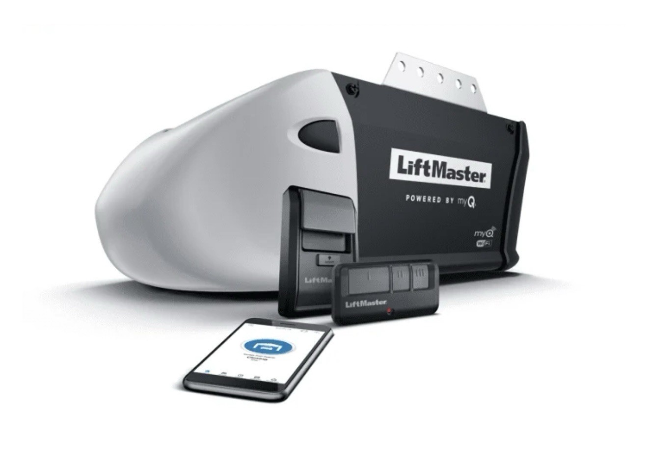 LiftMaster 81650 ½ HP AC Chain Drive Wi-Fi Garage Door Opener, No Rail