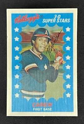 1982 Kellogg's 3-D Super Stars - Rod Carew #51