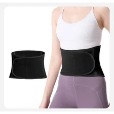 Velvet Waist Knitted Waistband Fitness Sports Support Stretch Winter Warm Belt 