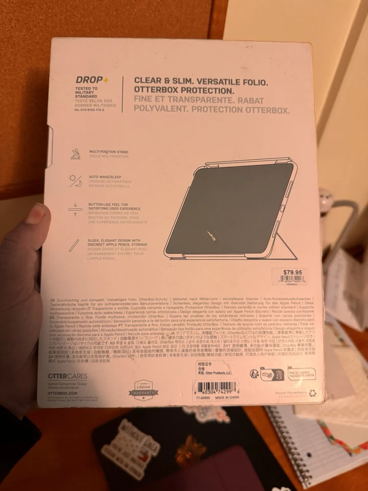 OTTERBOX Series Symmetry 360 Elite Case for iPad Air 4th/5th GEN w/Pencil Holder - Image 2 of 3